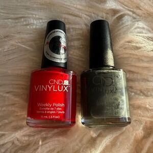 CND Vinylux Nail Polish Set Rouge Red 143 Asphalt 101 New Unopened